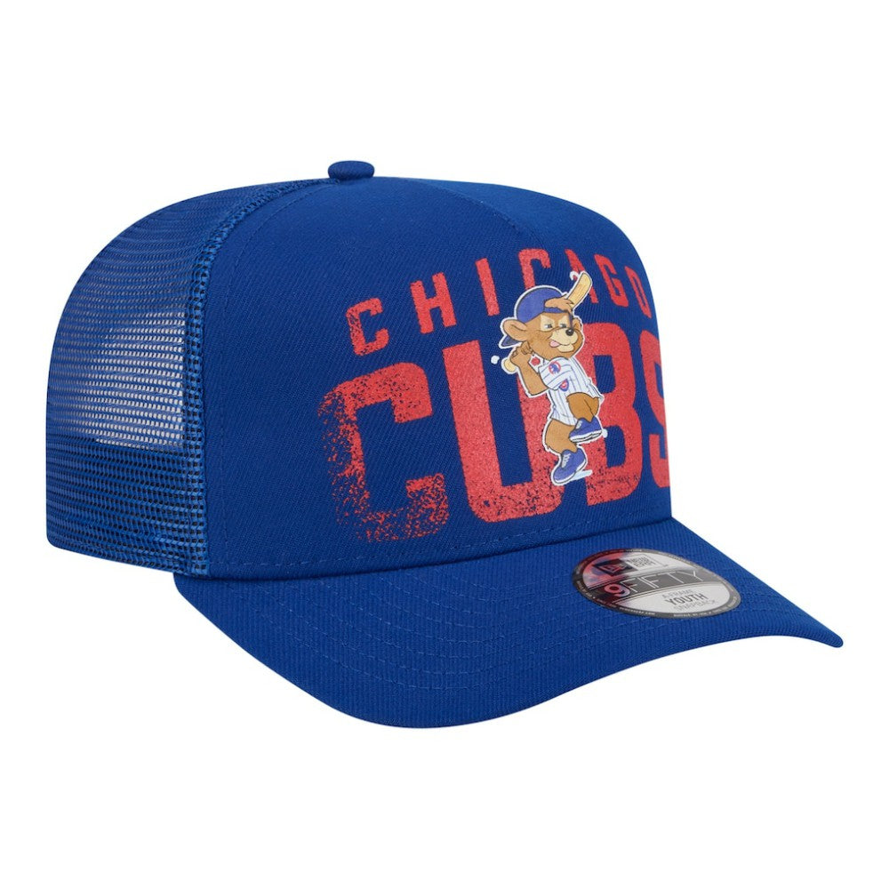 MLB Chicago Cubs New Era Youth Logo Fade A-Frame 9FIFTY Snapback Hat