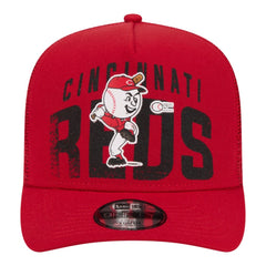 MLB Cincinnati Reds New Era Youth Logo Fade A-Frame 9FIFTY Snapback Hat