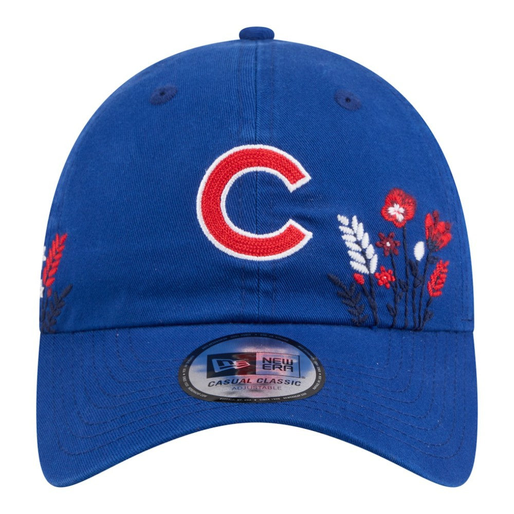 MLB Chicago Cubs New Era Women's Wildflower Casual Classic Adjustable Hat