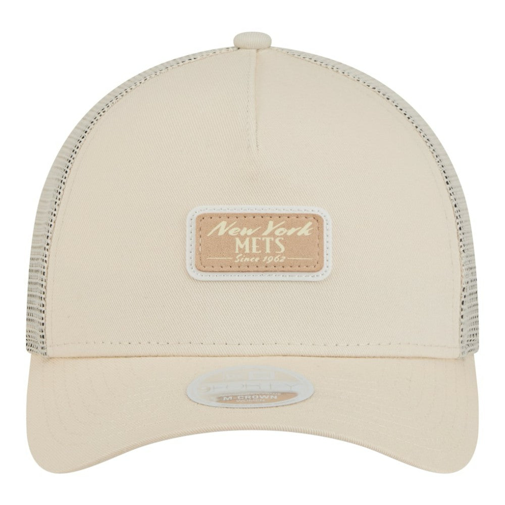 MLB New York Mets New Era Women's Tonal Patch 9FORTY M-Crown A-Frame Trucker Adjustable Hat