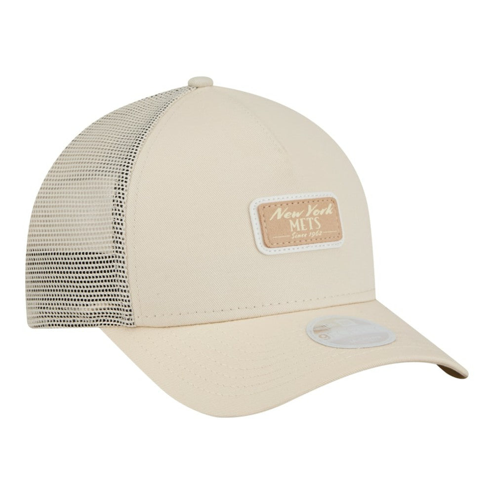 MLB New York Mets New Era Women's Tonal Patch 9FORTY M-Crown A-Frame Trucker Adjustable Hat