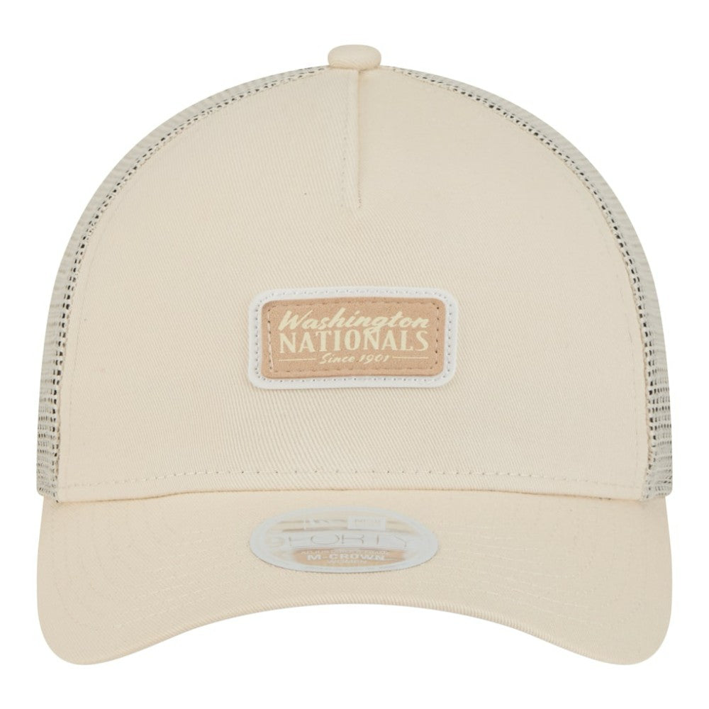 MLB Washington Nationals New Era Women's Tonal Patch 9FORTY M-Crown A-Frame Trucker Adjustable Hat