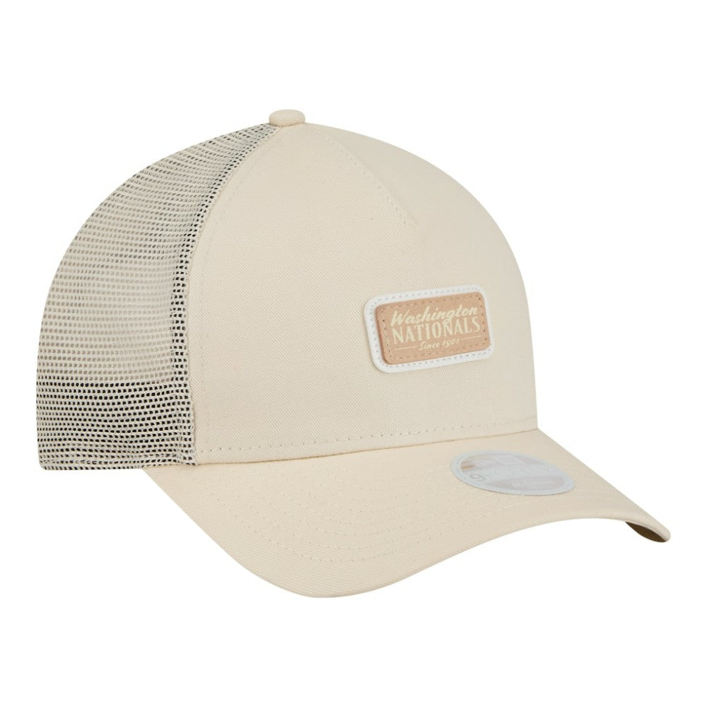 MLB Washington Nationals New Era Women's Tonal Patch 9FORTY M-Crown A-Frame Trucker Adjustable Hat