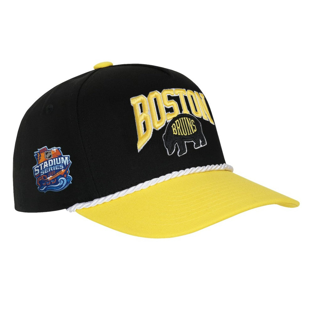 NHL Black Boston Bruins Fanatics Youth 2026 NHL Stadium Series Team A-Frame Adjustable Hat