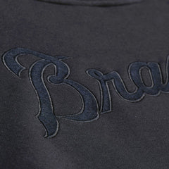 MLB Atlanta Braves Mitchell & Ness Phantom Fleece Crewneck Sweatshirt
