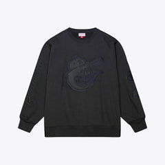MLB Baltimore Orioles Mitchell & Ness Phantom Fleece Crewneck Sweatshirt