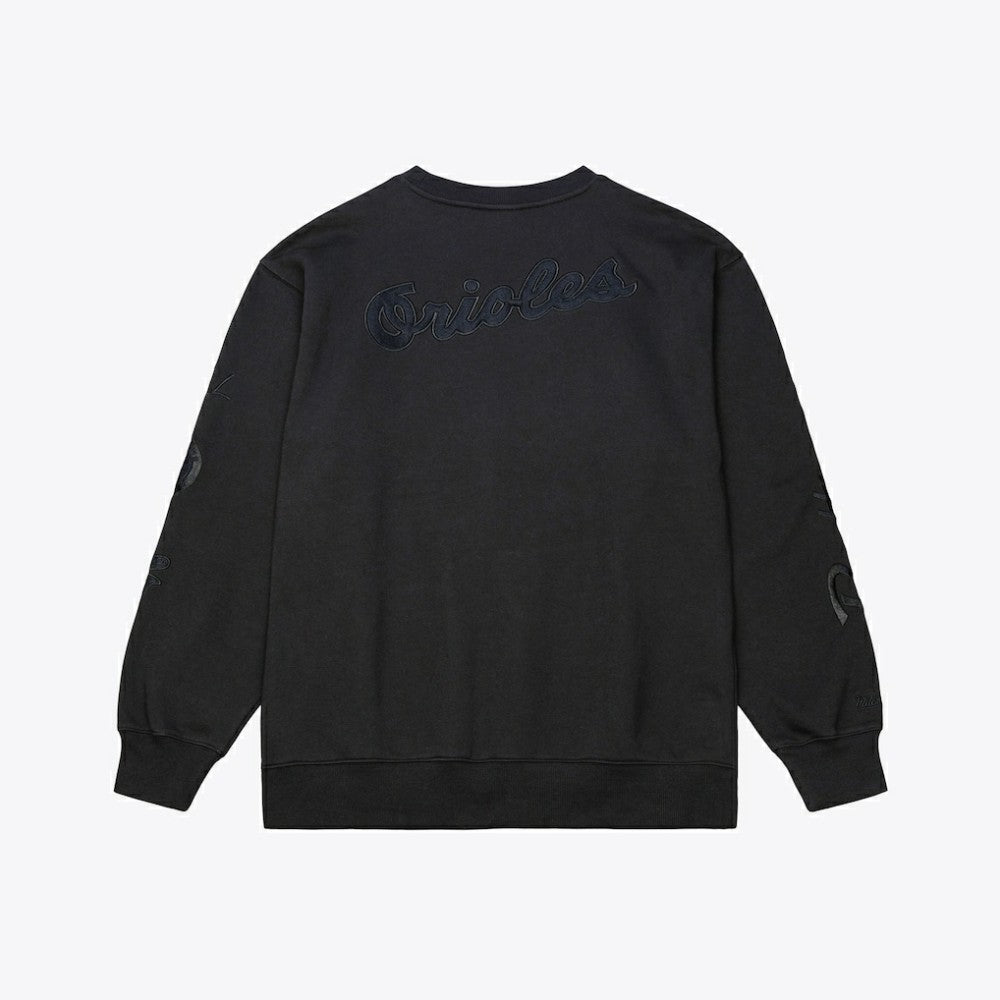 MLB Baltimore Orioles Mitchell & Ness Phantom Fleece Crewneck Sweatshirt