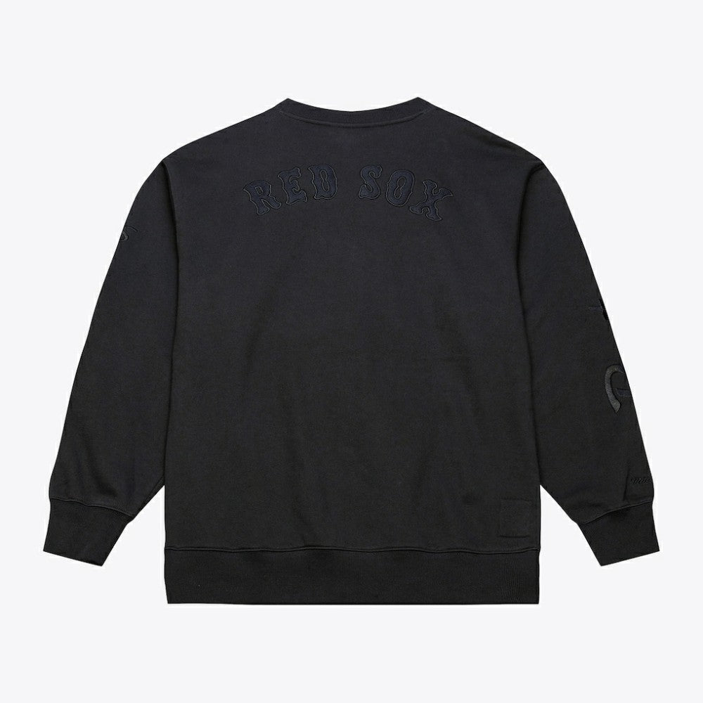 MLB Boston Red Sox Mitchell & Ness Phantom Fleece Crewneck Sweatshirt