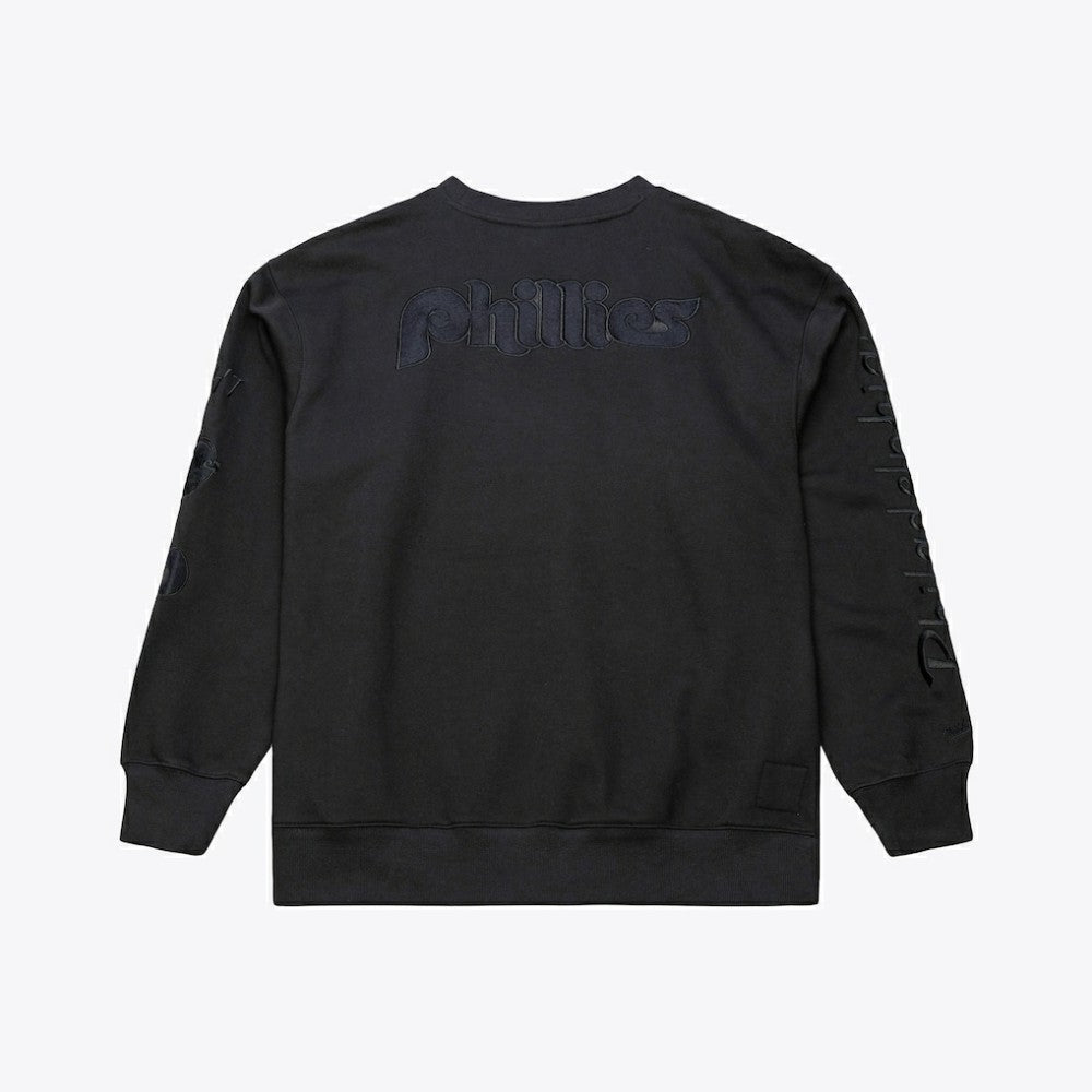 MLB Philadelphia Phillies Mitchell & Ness Phantom Fleece Crewneck Sweatshirt