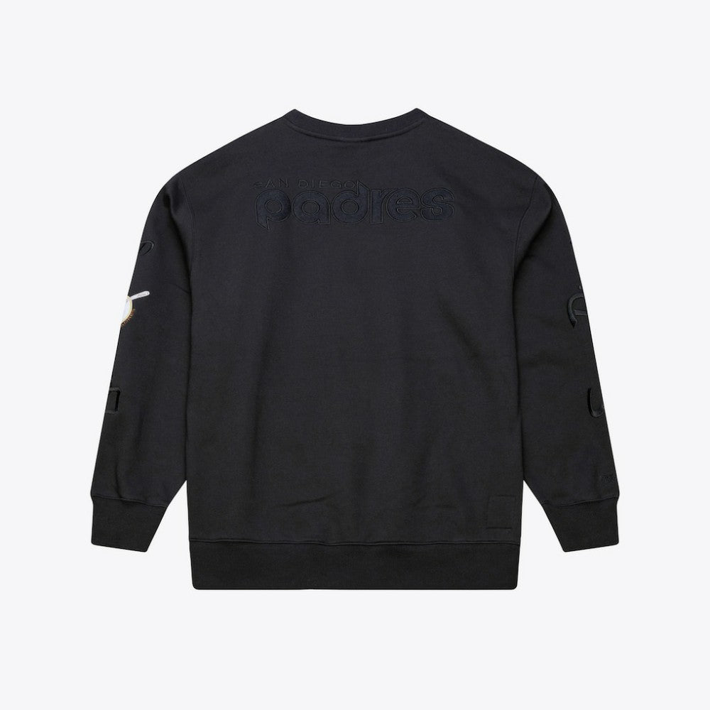MLB San Diego Padres Mitchell & Ness Phantom Fleece Crewneck Sweatshirt