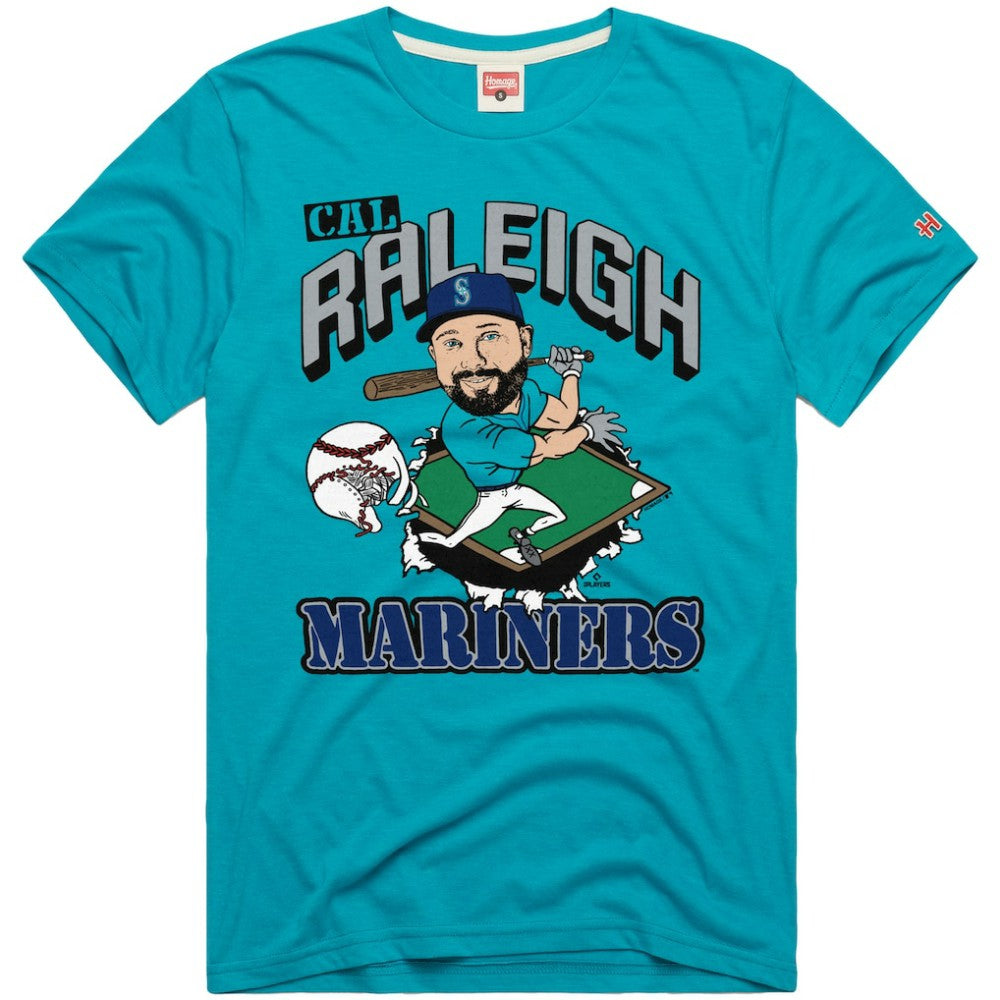 MLB Cal Raleigh Seattle Mariners Homage Graphic Player T-Shirt