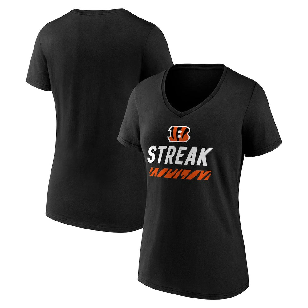 Women's Streak V-Neck T-Shirt - Cincinnati Bengals