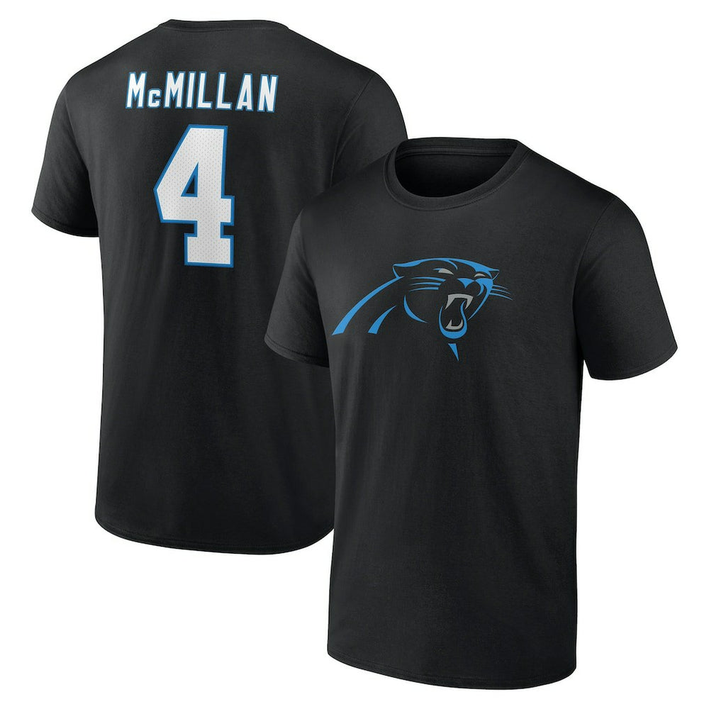 Tetairoa McMillan  Icon Name & Number T-Shirt - Carolina Panthers