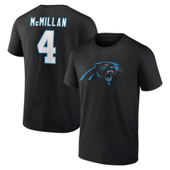 Tetairoa McMillan  Icon Name & Number T-Shirt - Carolina Panthers