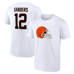 Shedeur Sanders  Icon Name & Number T-Shirt - Cleveland Browns