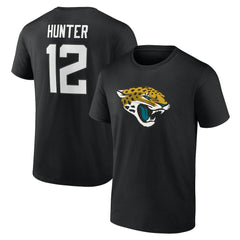 Travis Hunter  Icon Name & Number T-Shirt - Jacksonville Jaguars