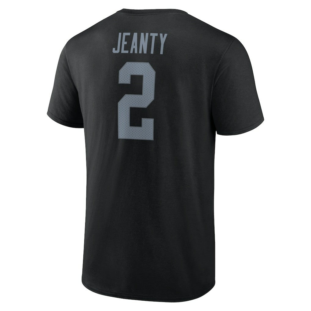 Ashton Jeanty  Icon Name & Number T-Shirt - Las Vegas Raiders