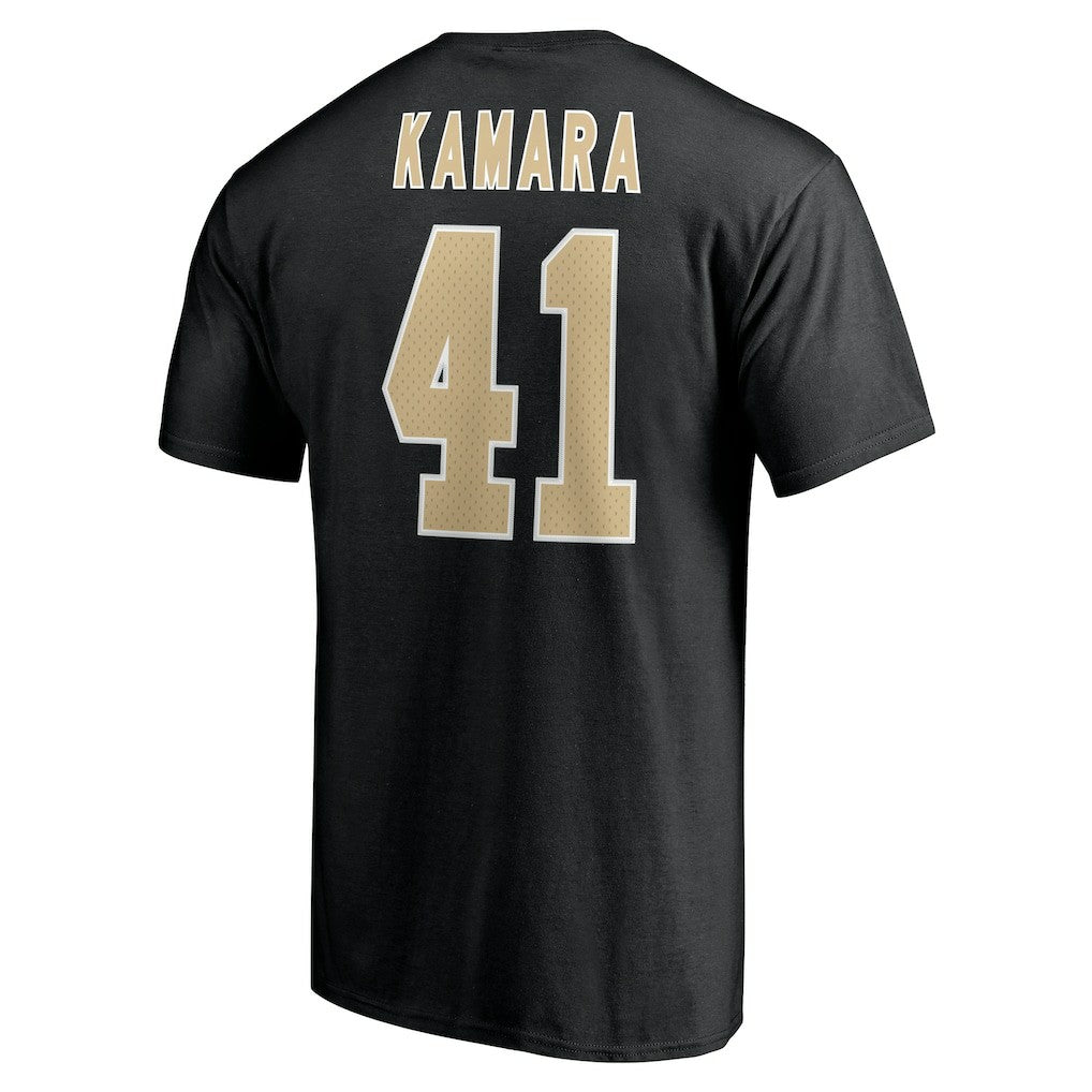 Alvin Kamara  Icon Name & Number T-Shirt - New Orleans Saints
