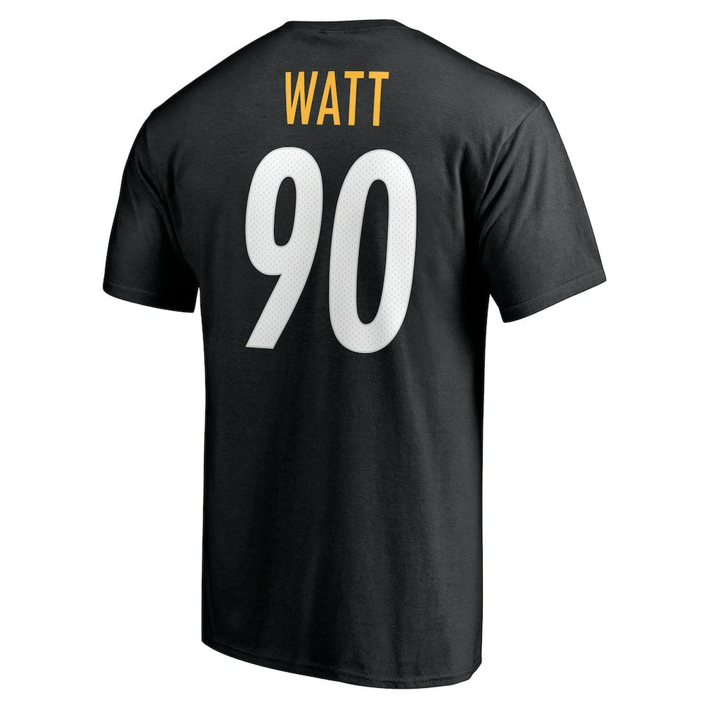 T.J. Watt  Icon Name & Number T-Shirt - Pittsburgh Steelers