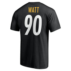T.J. Watt  Icon Name & Number T-Shirt - Pittsburgh Steelers