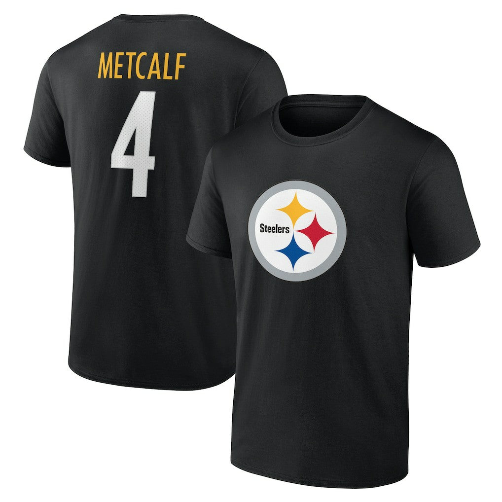 DK Metcalf  Icon Name & Number T-Shirt - Pittsburgh Steelers
