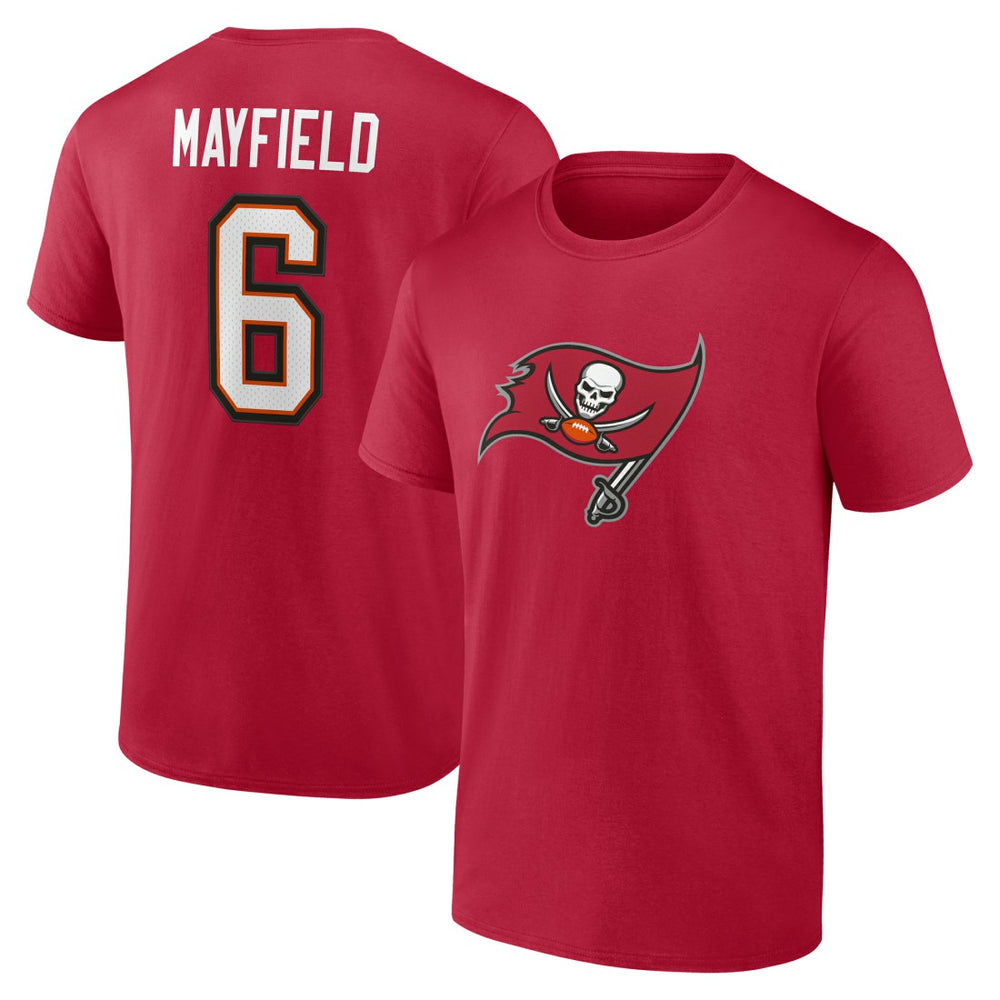 Baker Mayfield  Icon Name & Number T-Shirt - Tampa Bay Buccaneers