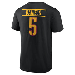 Jayden Daniels  Icon Name & Number T-Shirt - Washington Commanders
