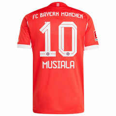 Jamal Musiala Bayern Munich Home 2025/26 Player Jersey - Adidas Red