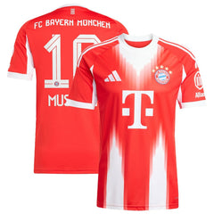 Jamal Musiala Bayern Munich Home 2025/26 Replica Player Jersey - Adidas Red