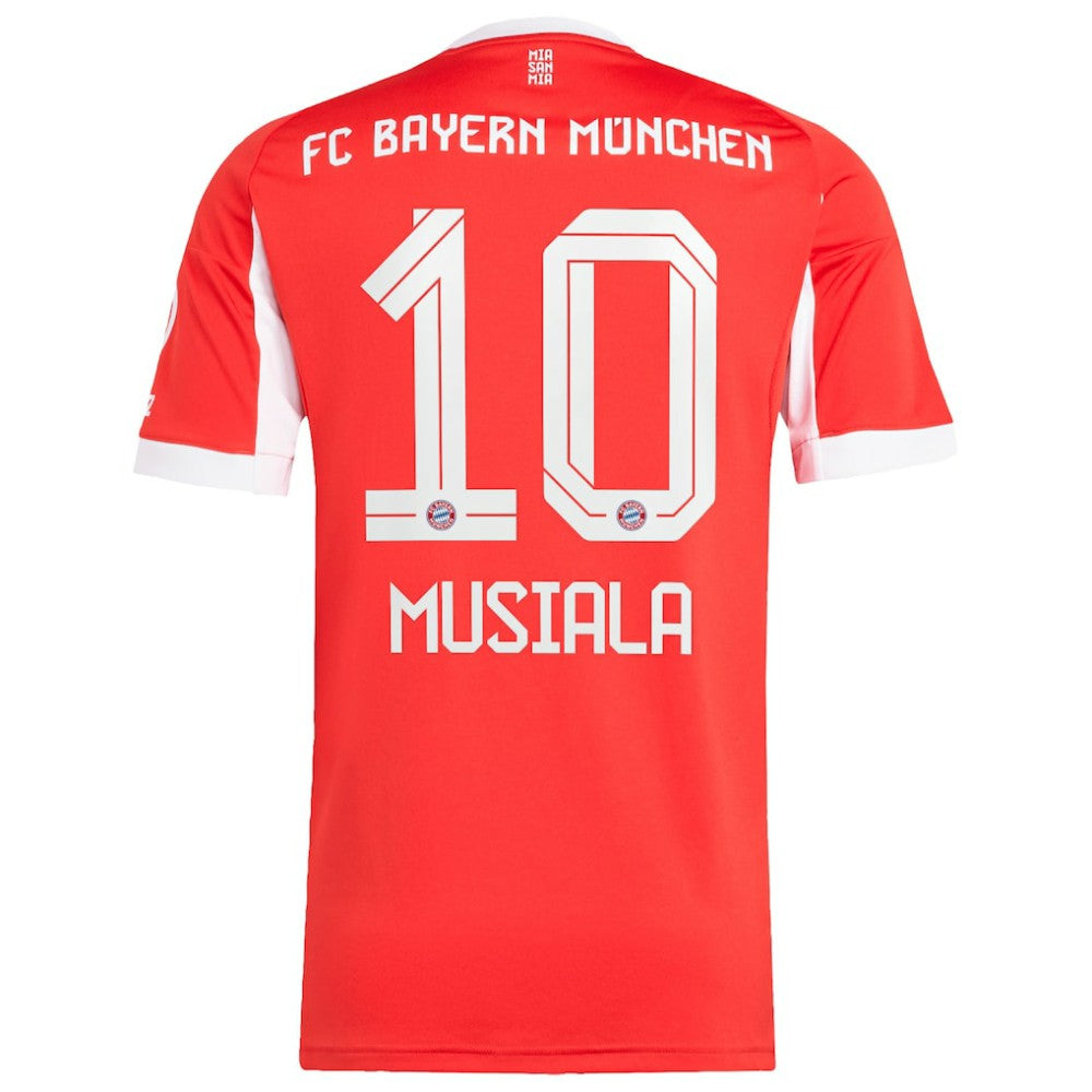 Jamal Musiala Bayern Munich Home 2025/26 Replica Player Jersey - Adidas Red