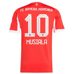 Jamal Musiala Bayern Munich Home 2025/26 Replica Player Jersey - Adidas Red
