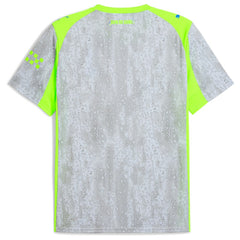 Manchester City 2025/26 Third Replica Jersey - Puma Gray/Neon Green