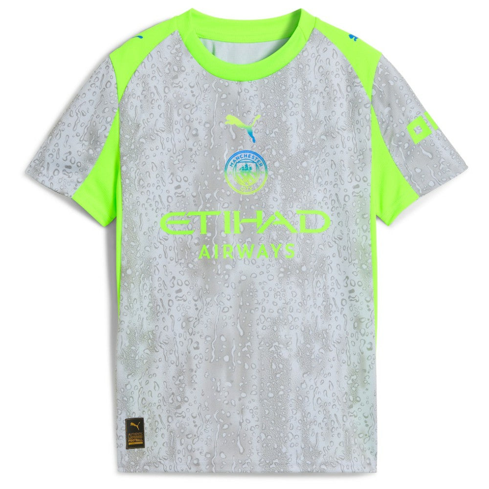 Manchester City Youth 2025/26 Third Replica Jersey - Puma Green/Neon Green