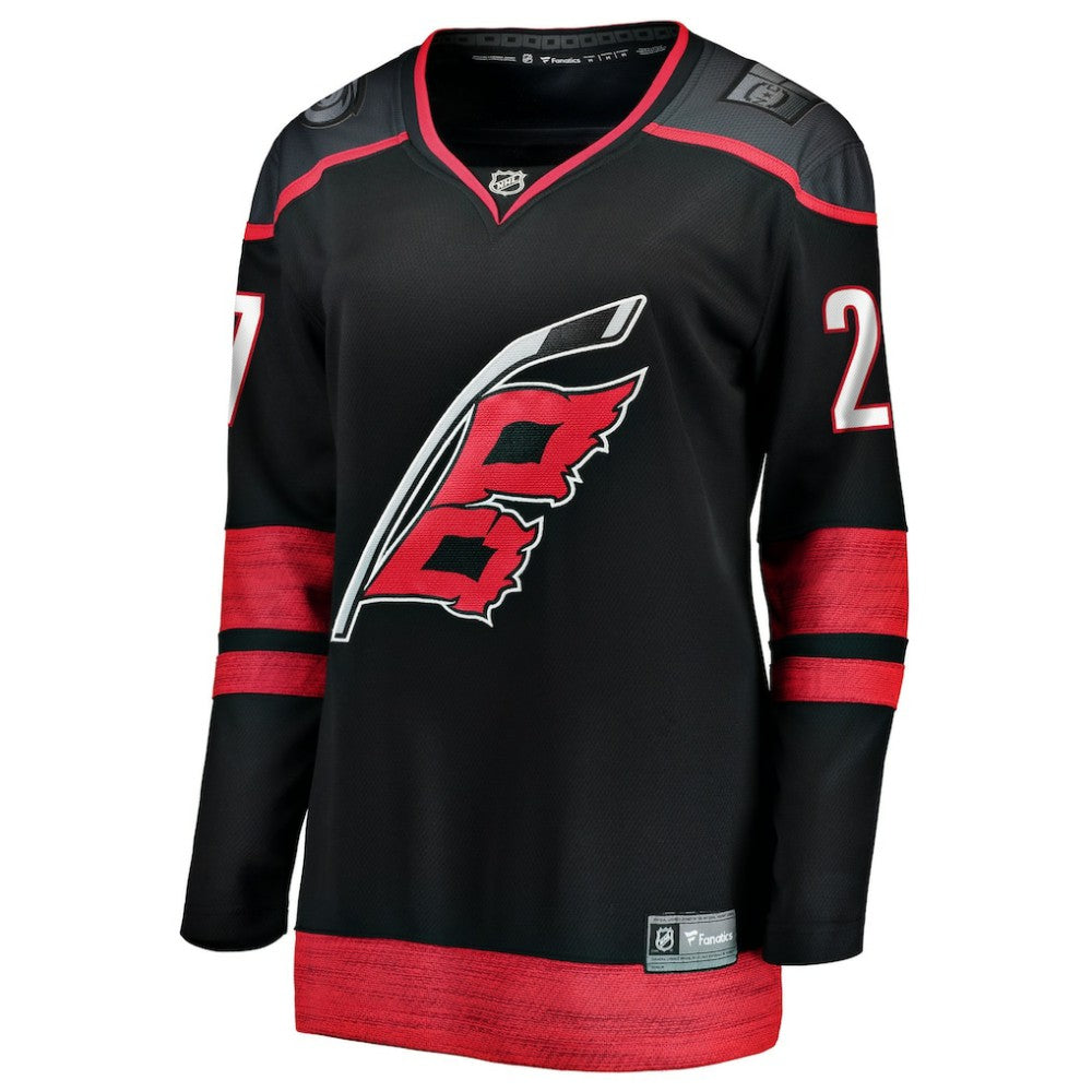 NHL Black Nikolaj Ehlers Carolina Hurricanes Fanatics Women's Home Breakaway Jersey
