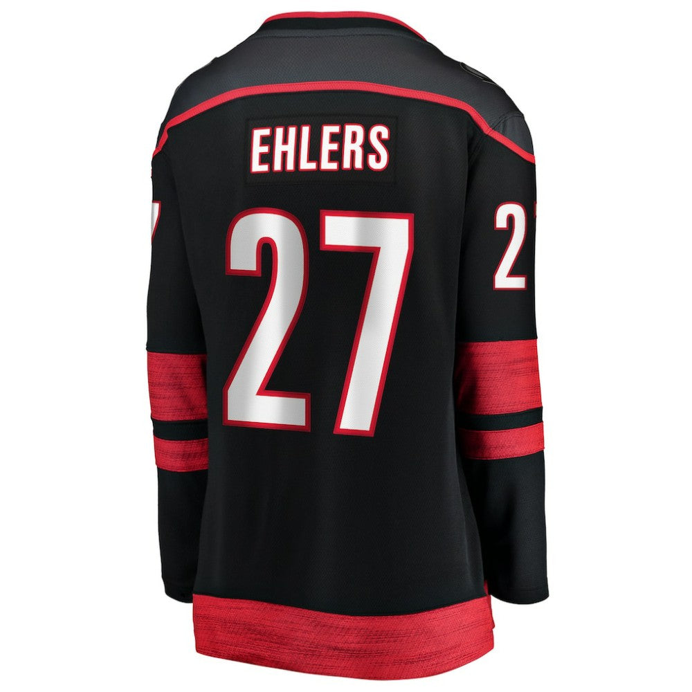 NHL Black Nikolaj Ehlers Carolina Hurricanes Fanatics Women's Home Breakaway Jersey
