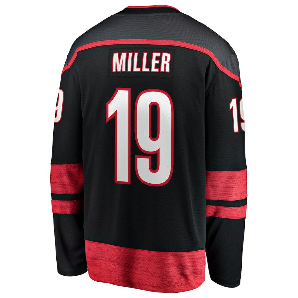 NHL Black K'Andre Miller Carolina Hurricanes Fanatics Home Breakaway Jersey