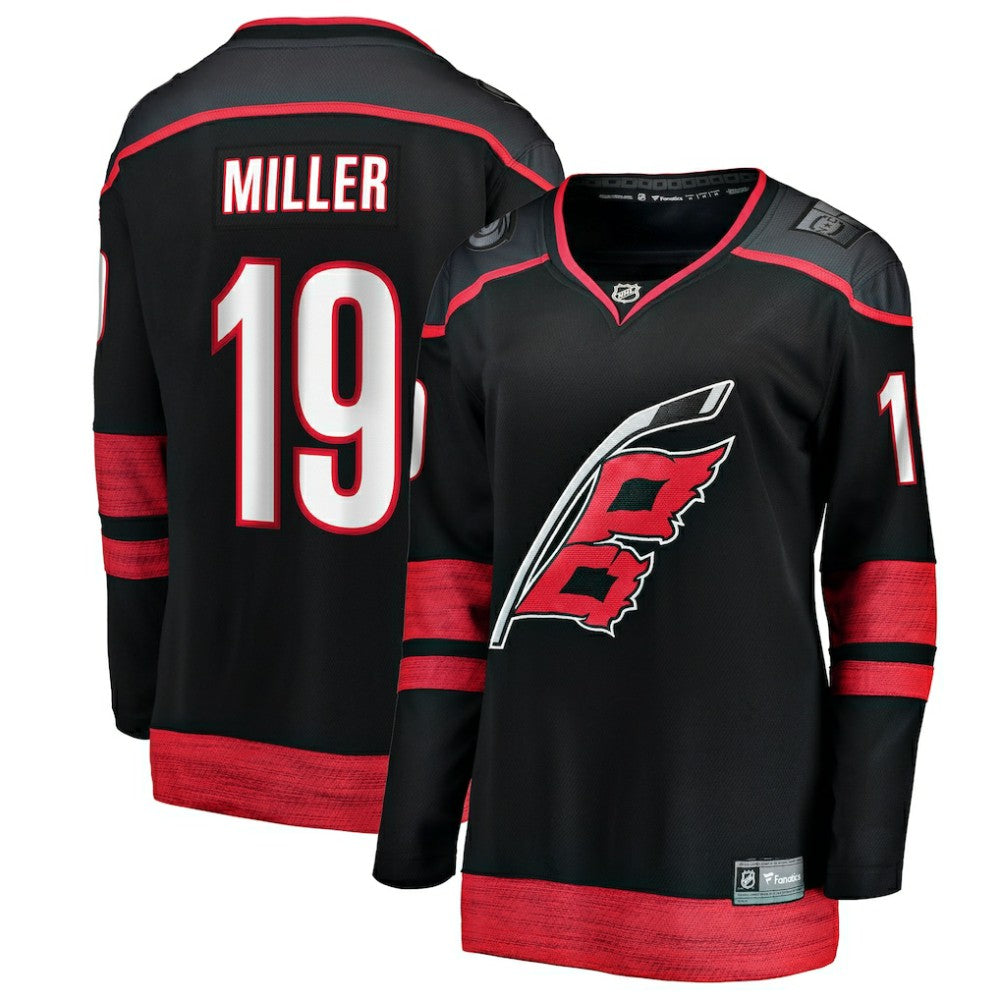 NHL Black K'Andre Miller Carolina Hurricanes Fanatics Women's Home Breakaway Jersey