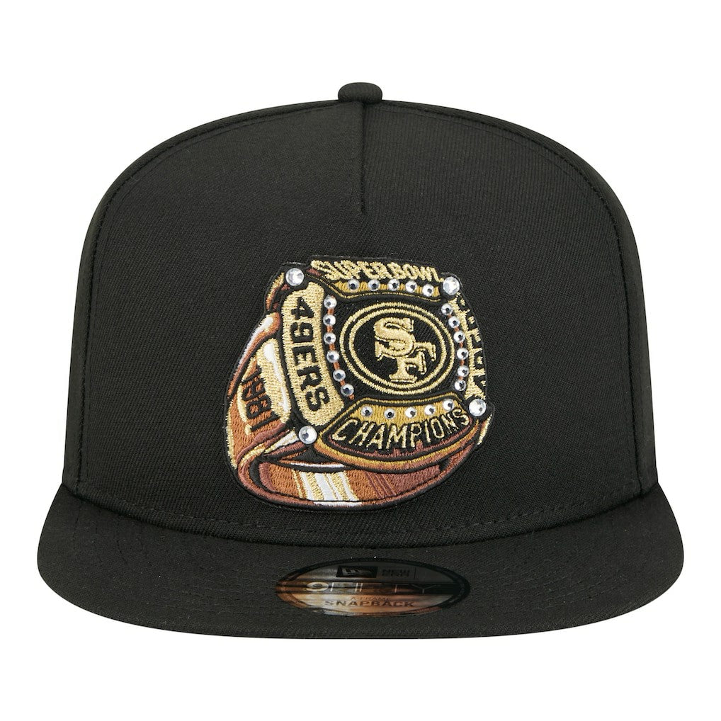 Super Bowl Ring 9FIFTY A-Frame Adjustable Hat - San Francisco 49ers