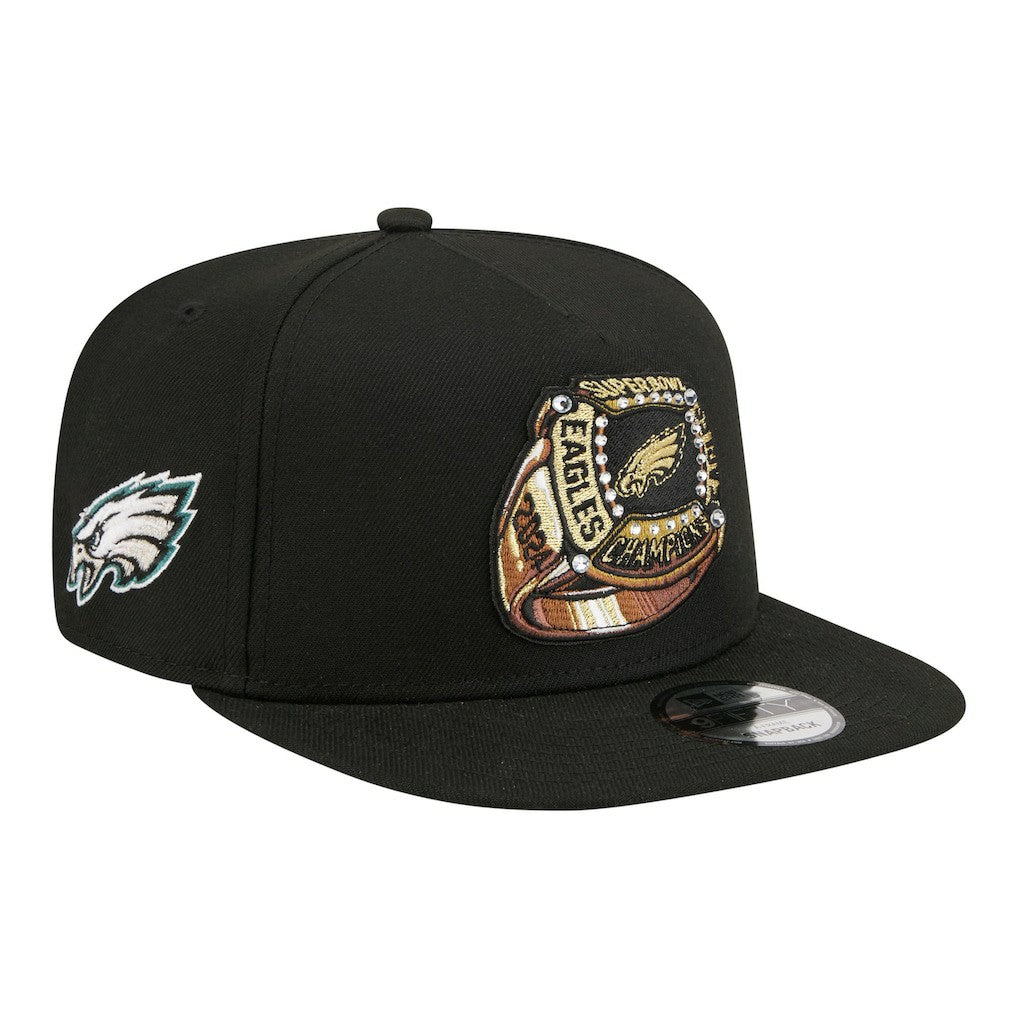 Super Bowl Ring 9FIFTY A-Frame Adjustable Hat - Philadelphia Eagles