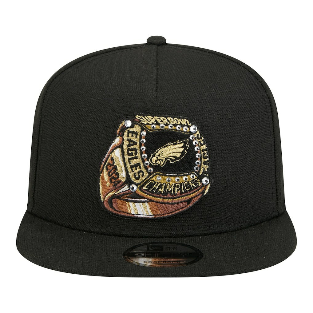 Super Bowl Ring 9FIFTY A-Frame Adjustable Hat - Philadelphia Eagles
