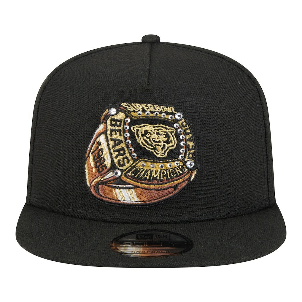 Super Bowl Ring 9FIFTY A-Frame Adjustable Hat - Chicago Bears