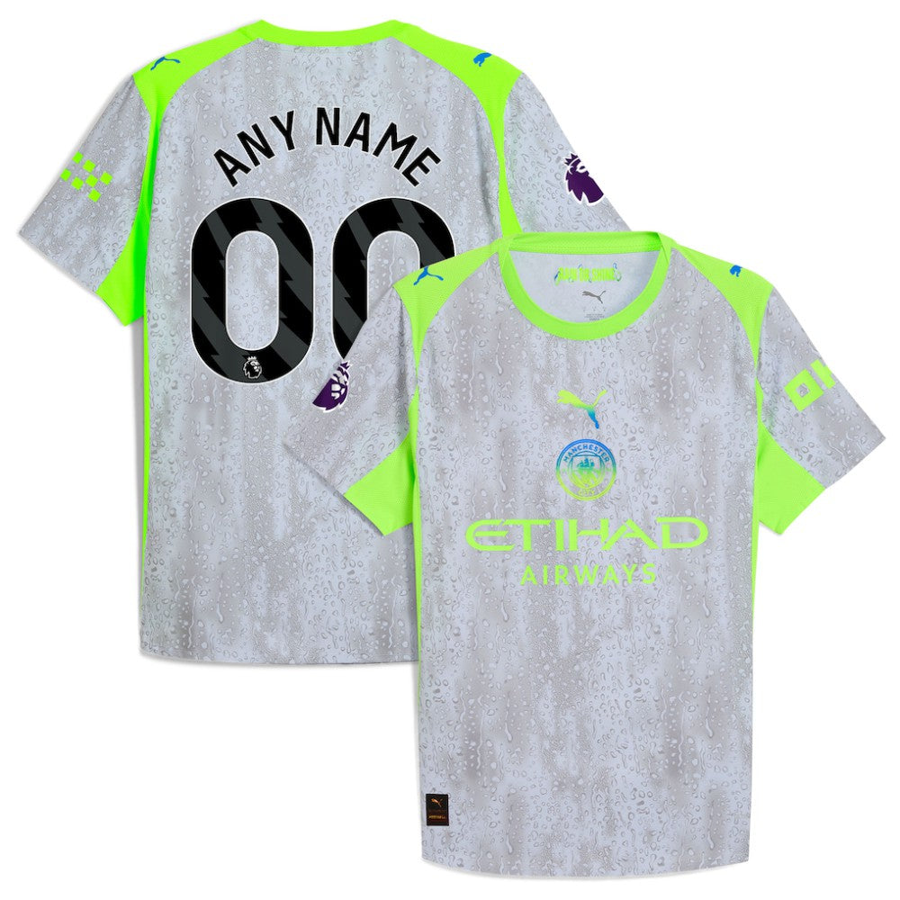Manchester City 2025/26 Third Custom Jersey - Puma Green/Neon Green