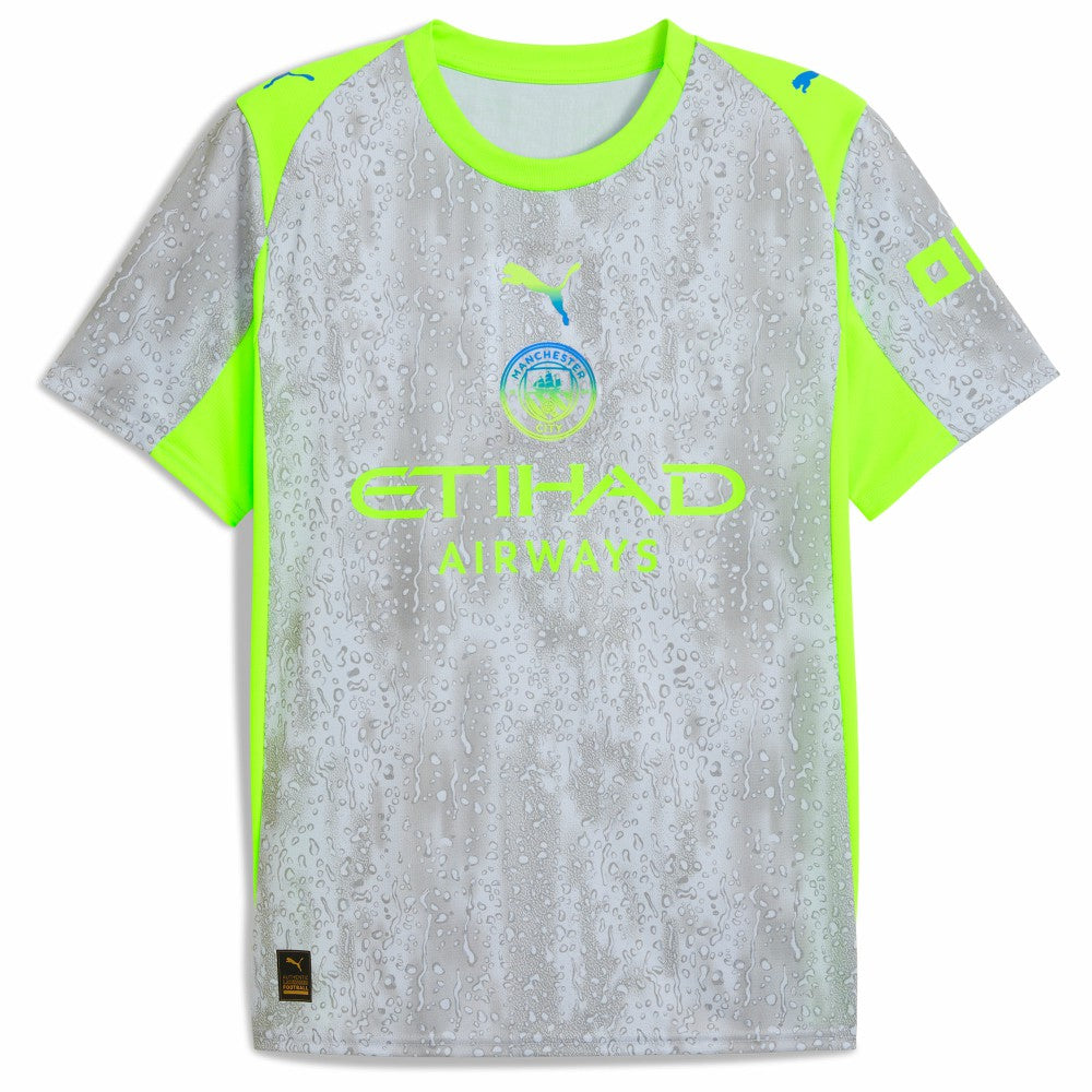 Manchester City 2025/26 Third Replica Custom Jersey - Puma Green/Neon Green