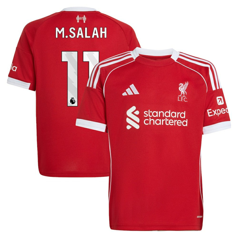 Mohamed Salah Liverpool Youth 2025/26 Home Replica Jersey - Adidas Red