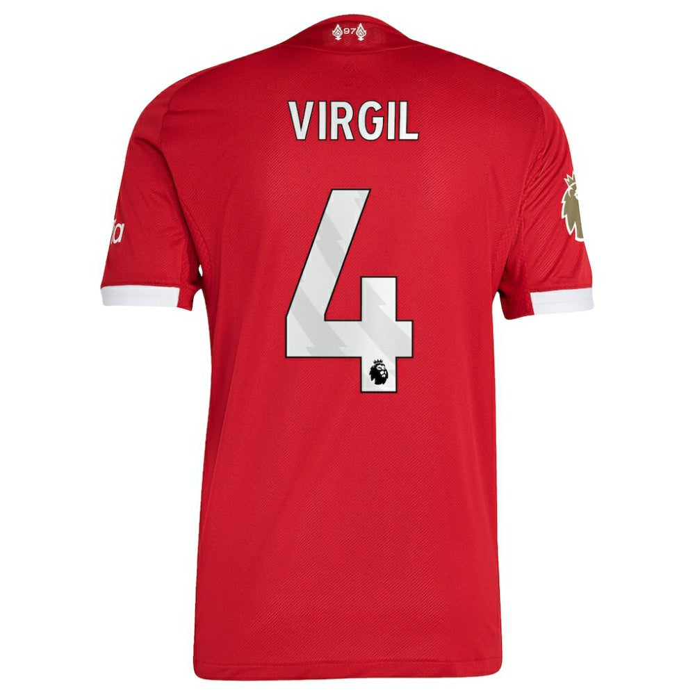 Virgil van Dijk Liverpool 2025/26 Home Jersey - Adidas Red