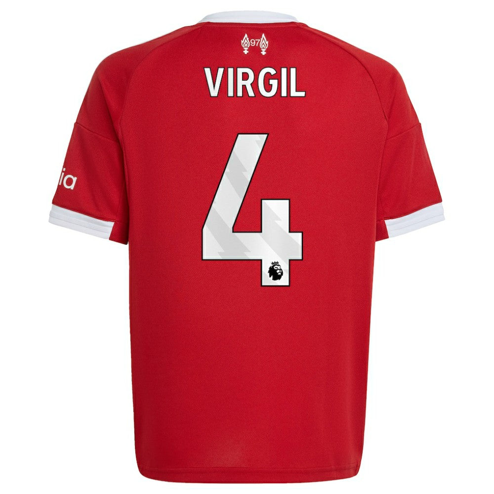 Virgil van Dijk Liverpool Youth 2025/26 Home Replica Jersey - Adidas Red
