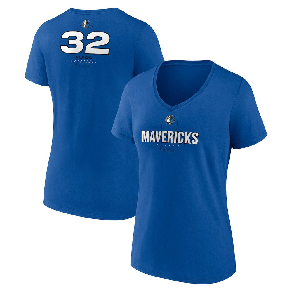 NBA Cooper Flagg Dallas Mavericks Women's Name & Number V-Neck T-Shirt sale