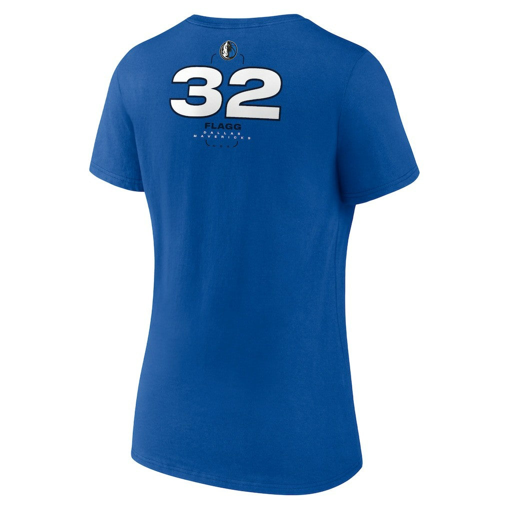 NBA Cooper Flagg Dallas Mavericks Women's Name & Number V-Neck T-Shirt sale