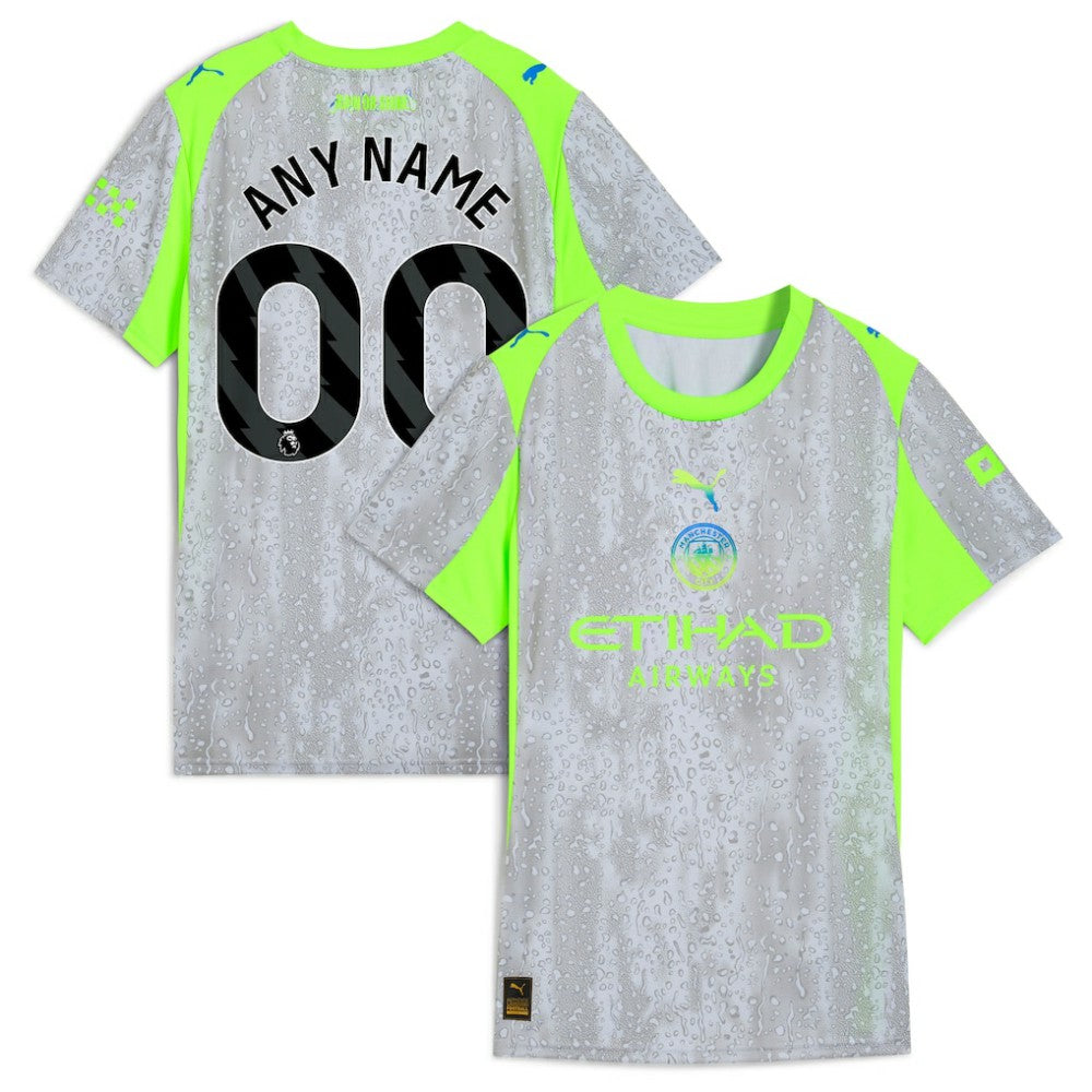 Manchester City Women's 2025/26 Third Replica Custom Jersey - Puma Green/Neon Green