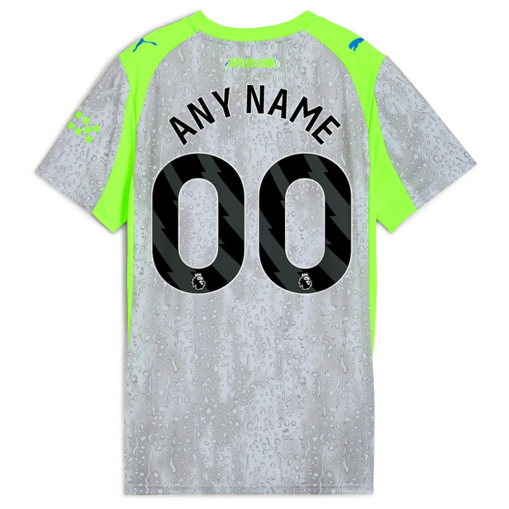 Manchester City Women's 2025/26 Third Replica Custom Jersey - Puma Green/Neon Green